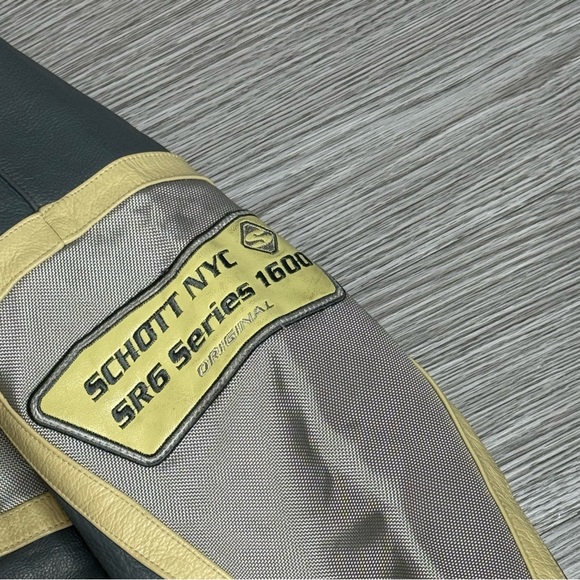 Vintage Schott NYC 04 Leather Jacket Racing Men's Streetwear Preowned Sz XL Mens - Picture 6 of 16